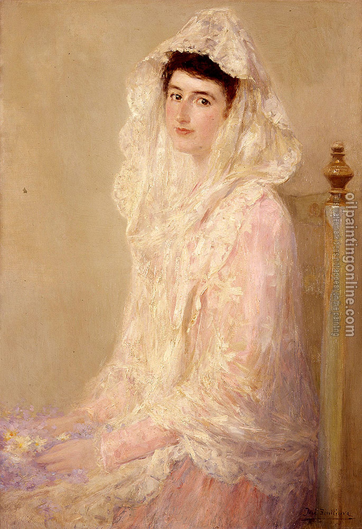 Jose Benlliure y Gil - Retrato de Maria Benlliure Ortiz